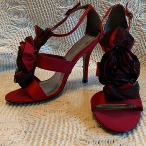 NINA red dress heels